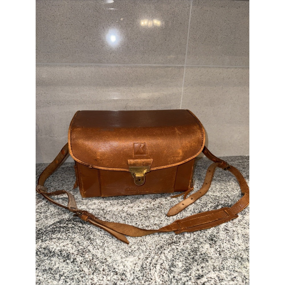 Vintage OMNICA 100 Deluxe West‎ German Leather Camera Bag